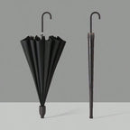 長傘 16本骨 撥水カバー付き 晴雨両用 耐強風 撥水 梅雨対策 メンズ レディース おしゃれ スライドケースジャンプ 便利 機能 車 電車 ギフト