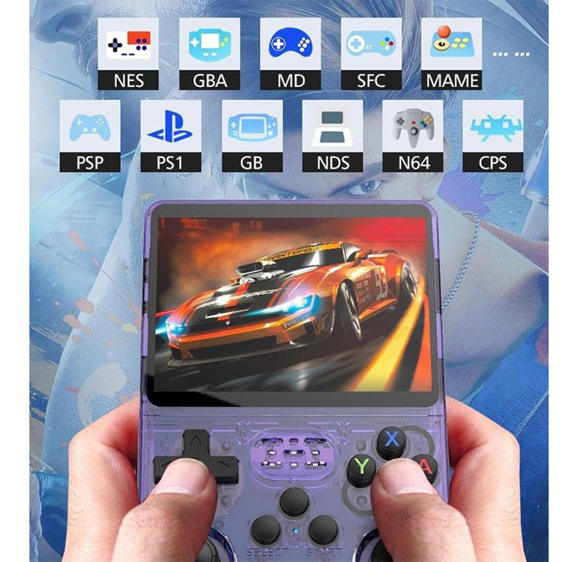 ポータブルゲーム機 携帯ゲーム機本体 オープンソース R36S レトロハンドヘルドビデオゲームコンソール システム 3.5 インチ IPS スクリーンポータブルポケット