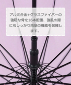 長傘 16本骨 撥水カバー付き 晴雨両用 耐強風 撥水 梅雨対策 メンズ レディース おしゃれ スライドケースジャンプ 便利 機能 車 電車 ギフト